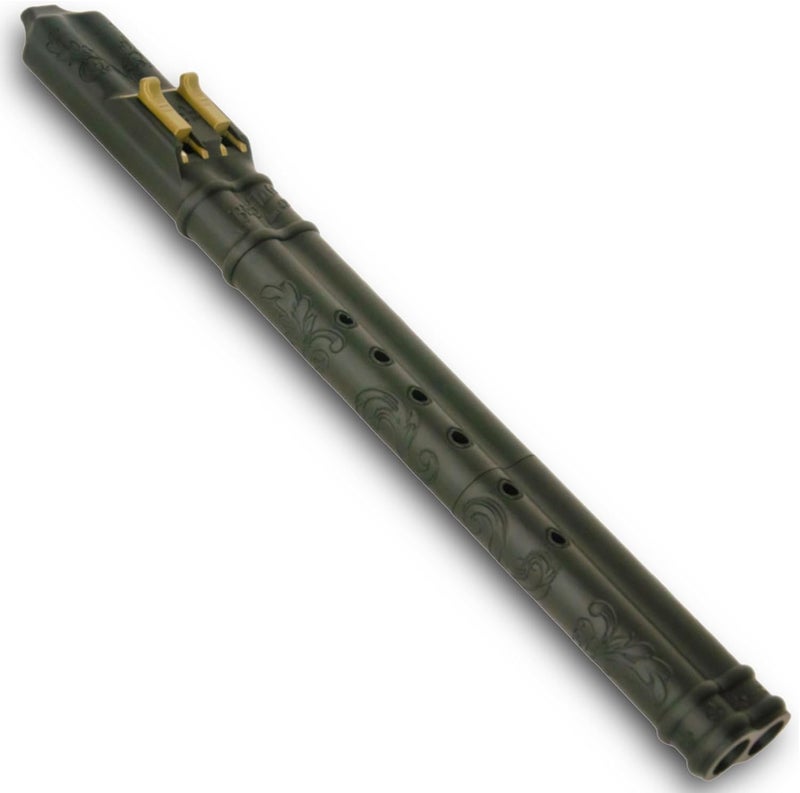 BáFlute BAFlute Native American Style Drone Flute, 432hz Double Chamber Drone Flute, 3D Printed, Black, Key of A - Image 1